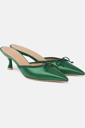 MALONE SOULIERS X Tabitha Simmons mules de satén