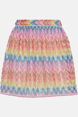 Missoni Minifalda de pointelle en zigzag
