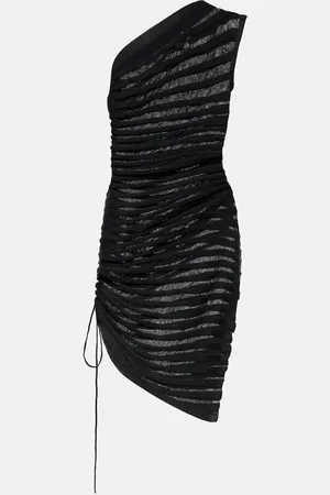 Alaïa Alaïa Vestido corto fruncido de punto abierto