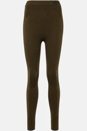 Loro Piana Leggings acanalados de mezcla de seda