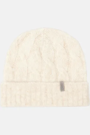 Brunello Cucinelli Gorro trenzado de mohair