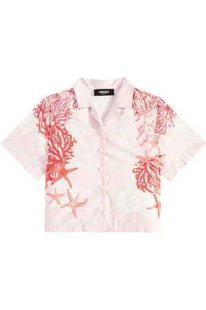 VERSACE Camisa Barocco Sea de popelín de algodón