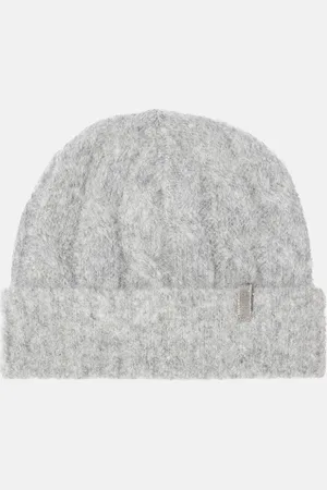 Brunello Cucinelli Gorro trenzado de mohair