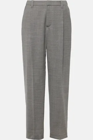 Brunello Cucinelli Pantalones rectos de lana