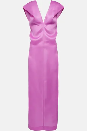 Khaite Vestido midi Ima de seda