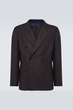 BRIONI Blazer de lana a cuadros Príncipe de Gales