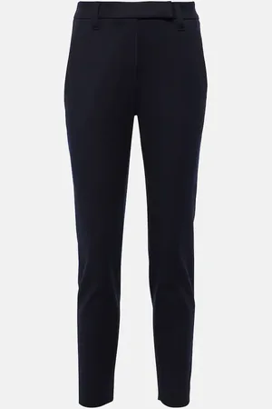 Brunello Cucinelli Pantalones slim de mezcla de algodón