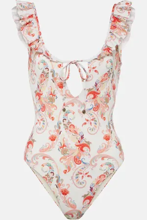 Etro Bañador con paisley y volantes
