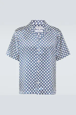 Frescobol Carioca Camisa Roberto de seda estampada