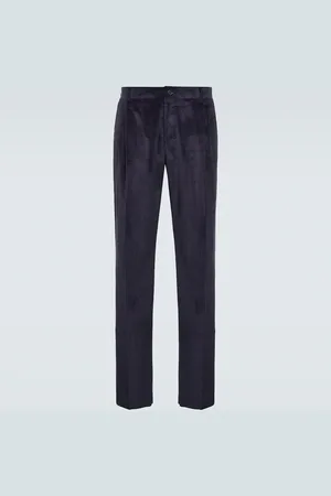 CANALI Pantalones chinos de pana de algodón