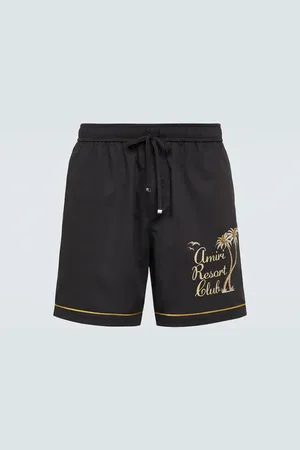 AMIRI Shorts Resort Club de algodón bordados