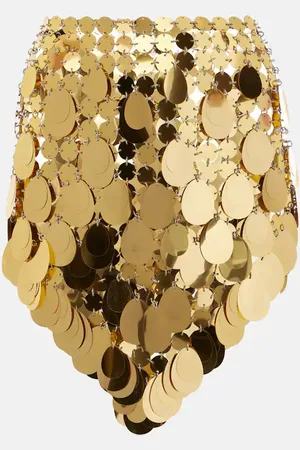 Paco rabanne Minifalda Golden Sparkle Assembly