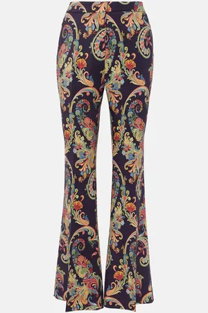 Etro Pantalones flared de tiro alto