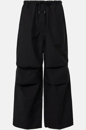 Acne Studios Pantalones anchos de mezcla de algodón