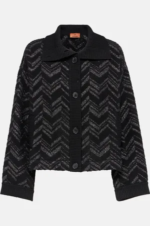 Missoni Cárdigan de lamé y bouclé en zigzag