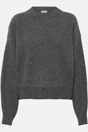 Brunello Cucinelli Jersey de mezcla de cachemir y lana