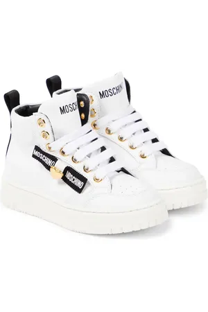 Moschino Zapatillas de piel con logo