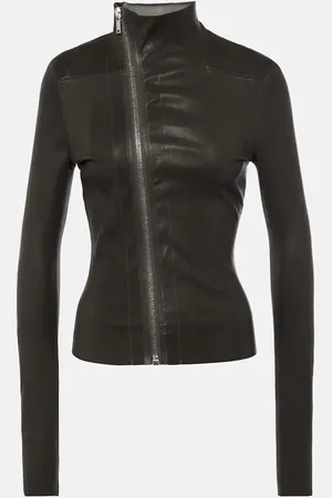 Rick Owens Chaqueta Gary de piel y algodón