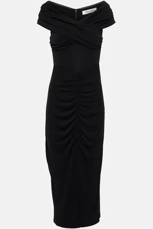 Diane von Furstenberg Vestido midi Stephen de jersey fruncido