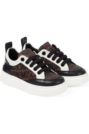 Moschino Zapatillas con piel y logo