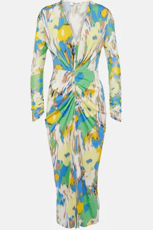 Diane von Furstenberg Vestido midi Hades de jersey fruncido