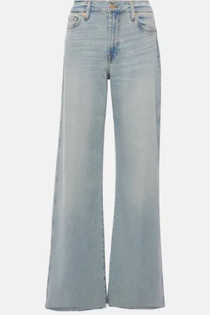 7 for all Mankind Jeans anchos Lotta de tiro alto
