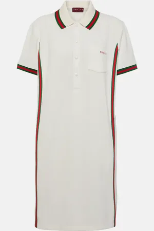 Gucci Vestido corto de piqué de algodón