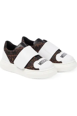 Moschino Zapatillas con de piel y logo