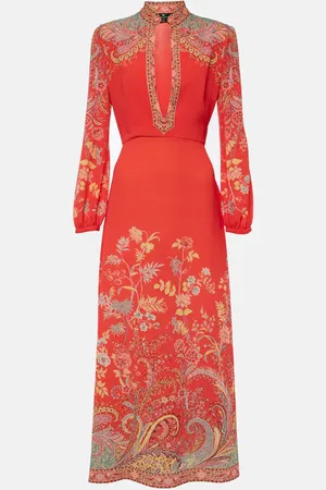 Etro Vestido midi estampado