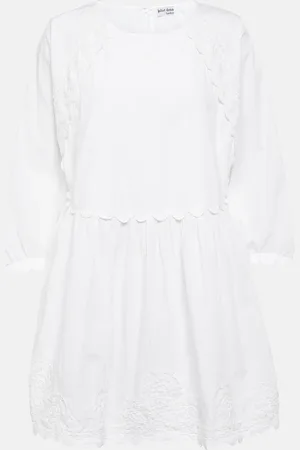 Juliet Dunn Vestido corto de popelín de algodón