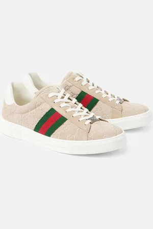 Gucci Zapatillas Ace de ante con Web