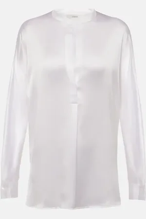 Vince Blusa de satén de seda
