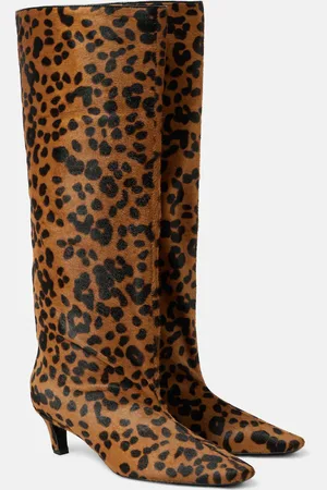 Totême Botas Wide Shaft de pelo de becerro