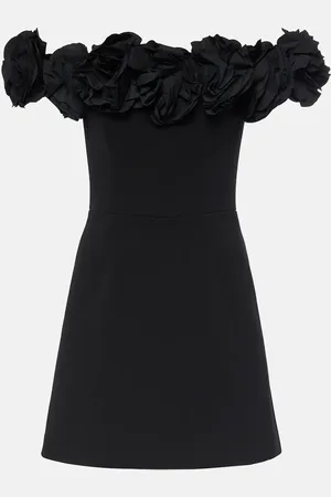 Rebecca Vallance Vestido corto Odetta con aplique floral