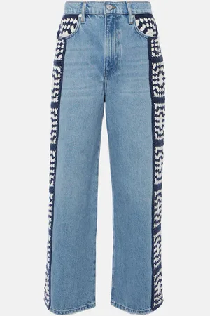 Frame Jeans rectos Le Jane Crop Crochet de tiro alto