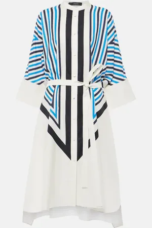 Joseph Vestido Dania de algodón y seda