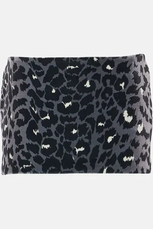 ALEX PERRY Minifalda de terciopelo estampada