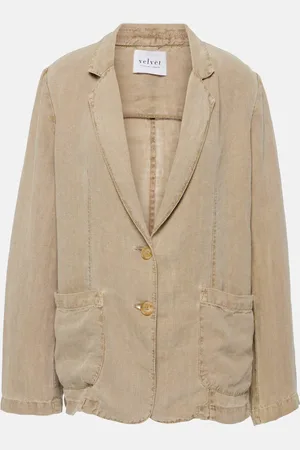 Velvet Blazer Lenny de lino
