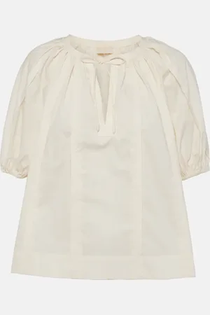 ULLA JOHNSON Blusa Loli de popelín de algodón
