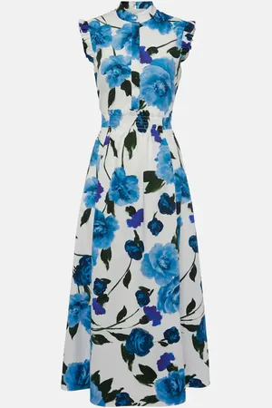 Erdem Vestido de popelín de algodón floral