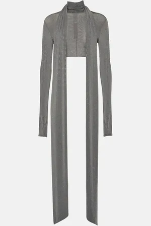 ALEX PERRY Crop top de jersey con pañuelo