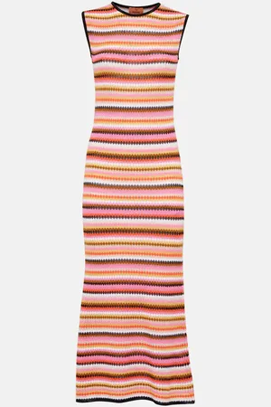 Missoni Vestido midi de mezcla de algodón