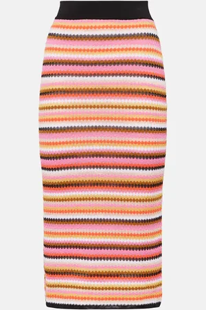 Missoni Falda midi de mezcla de algodón
