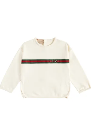 Gucci Bebé - sudadera de algodón con Web y Horsebit