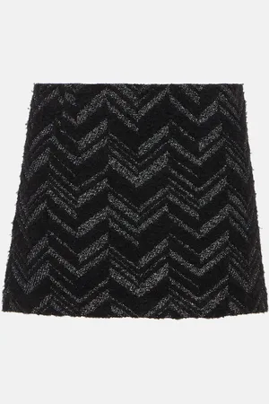 Missoni Minifalda de punto bouclé en zigzag