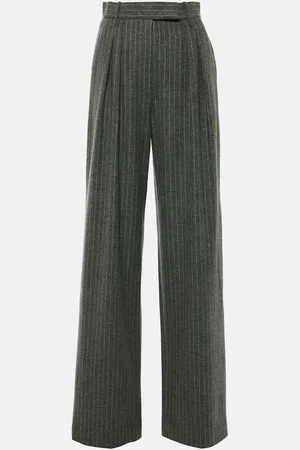 ALEX PERRY Pantalones tapered con raya diplomática