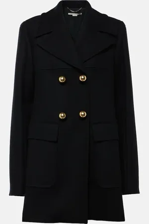 Stella McCartney Abrigo cruzado de lana