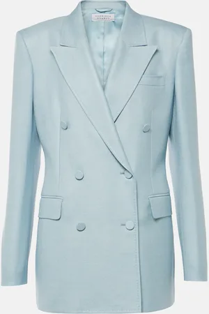 GABRIELA HEARST Blazer cruzado Gavin de seda y lana