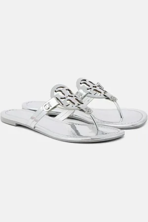 Tory Burch Sandalias Miller metalizadas