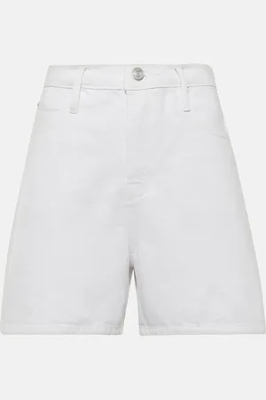 Frame Shorts Easy de denim de tiro alto